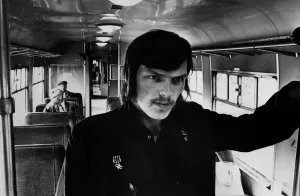 British Rail train guard Mr. Peter Lockey on 21st July 1973