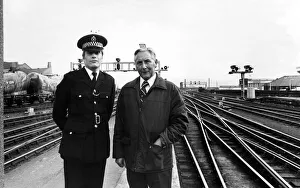 Two Men Only Prints: British Rail transport police inspector Maurice King (left) and locomotive inspector