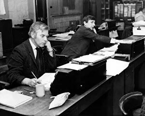 00371 Prints: British Rail workers busy in the Control Room at Newcastle Central Station on 28th