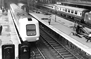 British Rails new High Speed Train about to leave Kings Cross
