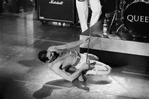 British Rock group Queen performing at the Golden Rose Pop festival in Montreux