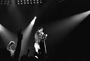 00849 Prints: British Rock group Queen performing at the NEC in Birmingham