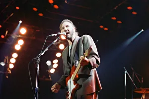 British rock group The Who performing on stage at the Birmingham NEC Arena during