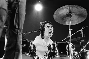 00779 Prints: British rock group The Who performing on stage during a concert at the University of