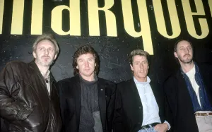 British rock group The Who pictured at the Marquee Club in London