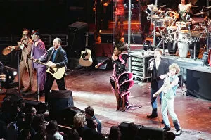 Images Dated 16th April 2020: British rock group The Who on stage at the Royal Albert Hall for their performance in