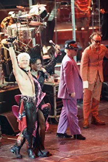 British rock group The Who on stage at the Royal Albert Hall for their performance in