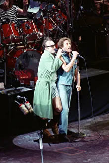 British rock group The Who on stage at the Royal Albert Hall for their performance in