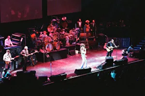 British rock group The Who on stage at the Royal Albert Hall for their performance in