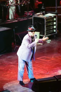 British rock group The Who on stage at the Royal Albert Hall for their performance in