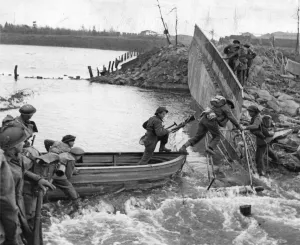 01455 Prints: British Soldiers attack Weeze. British troops fighting their way south