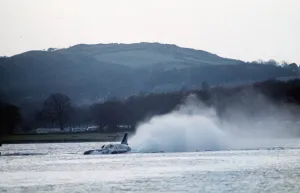 British speed enthusiast Donald Campbell during trials for his latest world speed record