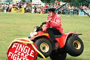 Images Dated 3rd July 1994: The British Steel Gala held at Kirkleatham. Dingle Fingle the Clown Policeman entertains