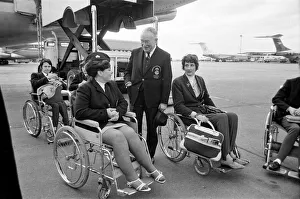 The British team left London Heathrow Airport this morning for the Stoke Mandeville