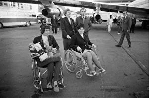 01126 Prints: The British team left London Heathrow Airport this morning for the Stoke Mandeville