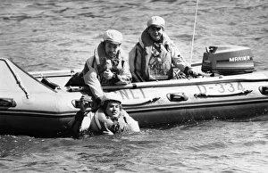 British telecom hands over a new radio paging system to the Royal National Lifeboat