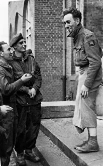 Netherlands Prints: British troops of the Airborne Division after being evacuated from Arnhem in Holland