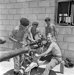 Bare Chested Prints: British Troops Army Soldiers July 1958 in Amman Jordan