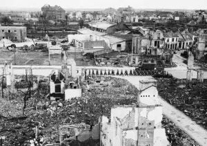 British troops in Bremen. The city and port of Bremen was captured by British Troops