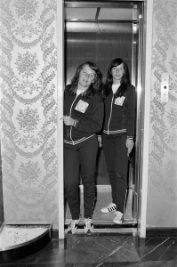 01502 Prints: The British Womens football team in Mexico City for the Womens World Cup