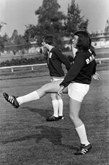 Fieff Prints: The British Womens football team. Pictured in Mexico City