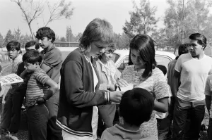 The British Womens football team. Pictured in Mexico City