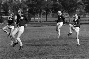 The British Womens football team. Pictured in Mexico City