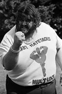 Wrestler Prints: British wrestler Martin Ruane, more commonly known as Giant Haystacks. 15th June 1981