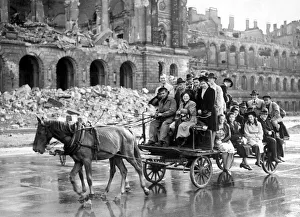 Britsh army units arrive in the German capital city of Berlin to take up their occupation