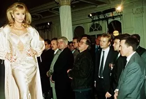 Images Dated 12th December 1991: Britt Ekland actress £1200 negligee worn for charity to raise money for leukaemia