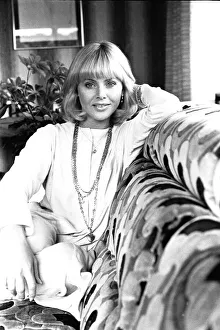 Britt Ekland at the Gosforth Park Hotel in Newcastle July 1980