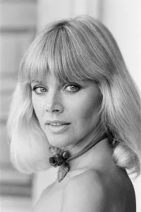 Britt Ekland, Swedish actress, pictured at home in Beverly Hills, Los Angeles, California