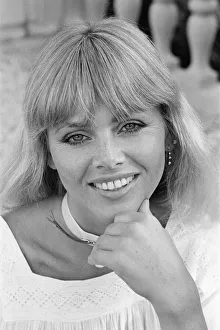 01093 Prints: Britt Ekland, Swedish actress, pictured at home in Beverly Hills, Los Angeles, California