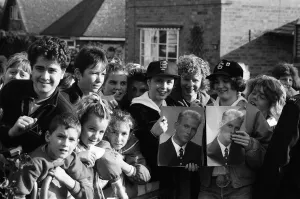 Bros stars Matt and Luke Goss go for tea at the home of 16-year-old fan Claire Austin in