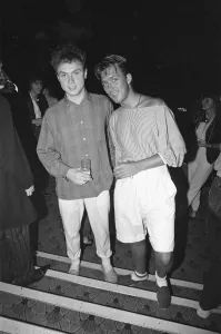 Disco Prints: Brothers Gary and Martin Kemp of pop group Spandau Ballet at the Music Machine in