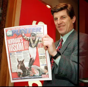 Brough Scott - TV Presenter - at Ladbrokes bookies in Hope Street
