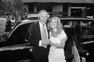 Bridge Prints: Bruce Forsyth attends the wedding of his daughter Debbie to David Martin at Caxton Hall
