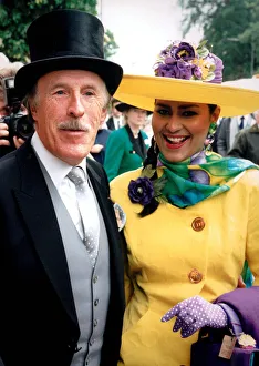 BRUCE FORSYTH AND WIFE WILNELIA FORSYTH AT ROYAL ASCOT - 19 / 06 / 1991