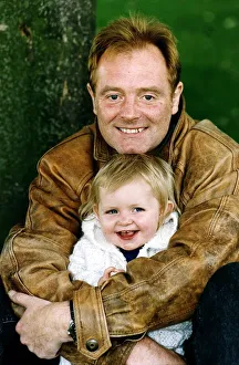 Bruce Jones milkman actor star of RAINING STONES with his grandaughter Sophie