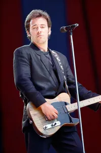 Bruce Springsteen, in concert on his Tunnel of Love Express Tour, Wembley Stadium, London