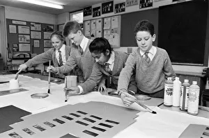 Painting Prints: Brushing up on their artwork fifth year pupils from Battyeford Middle School are