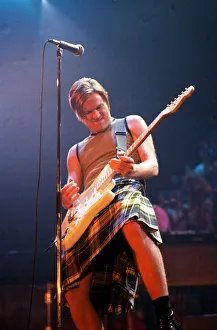 Tartan Prints: Bryan Adams Canadian rock star in concert at SECC Scottish Exhibition Centre Glasgow