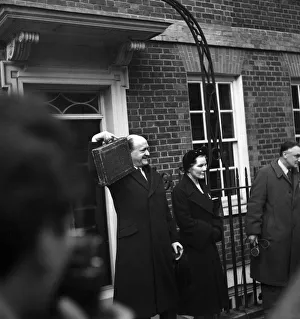 Budget Day. Mr. R. A. Butler, Chancellor of the Exchequer