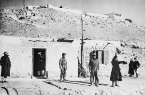 01465 Prints: A building at Sollum used by the British as a signal station during Second World War