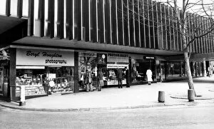 00755 Collection: The Bull Yard shopping area in Coventry, Beryl Houghton Photography shop. 4th May 1980