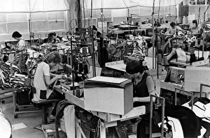 Burtons menswear factory in Guisborough. October 1983