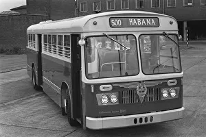 Buses Prints: Buses for Cuba June 1964 The first of the Leyland Olympic buses bound for Cuba