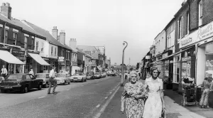 Bustling Earlsdon Street Coventry 20th August 1976