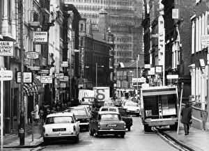 Cities Prints: Busy King Street in Central Manchesters main shopping area