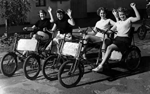 Butlins L-R, Peggy Brown and Joan Smith of South Wales and right Margaret Jones